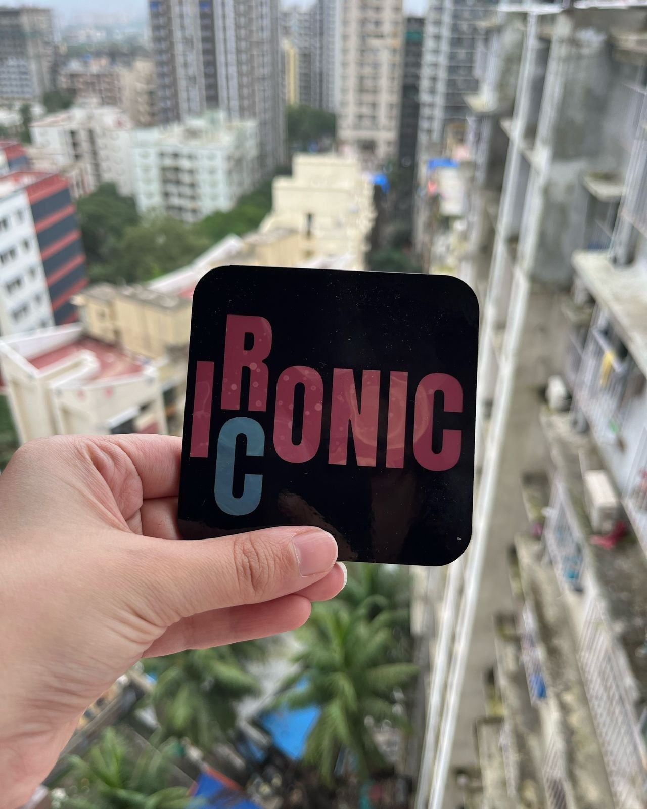 “Ironic-Iconic” Magnet-Coaster